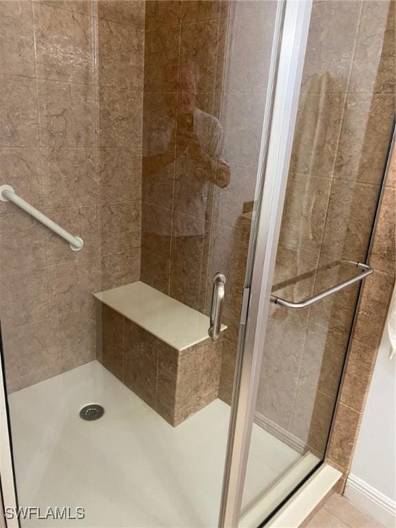 bathroom with walk in shower