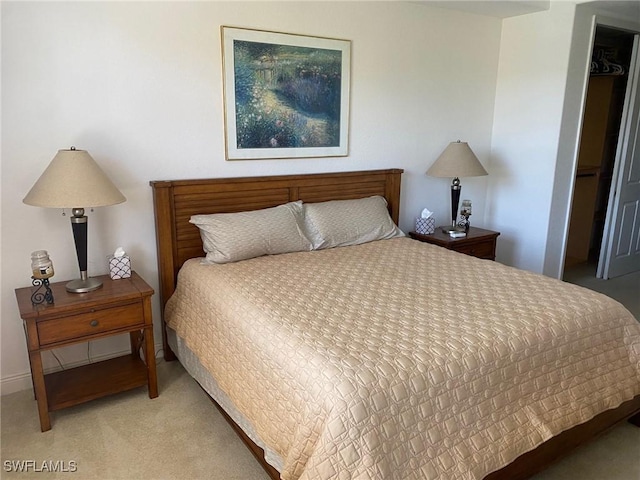 bedroom featuring carpet flooring