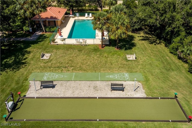 birds eye view of property