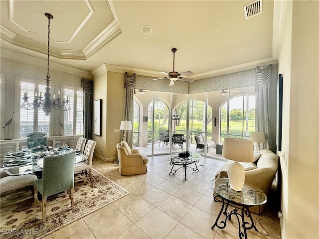 9411 Monteverdi Way, Fort Myers, FL 33912 - sunroom / solarium featuring a chandelier