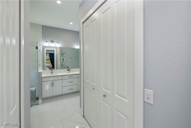 bathroom with vanity