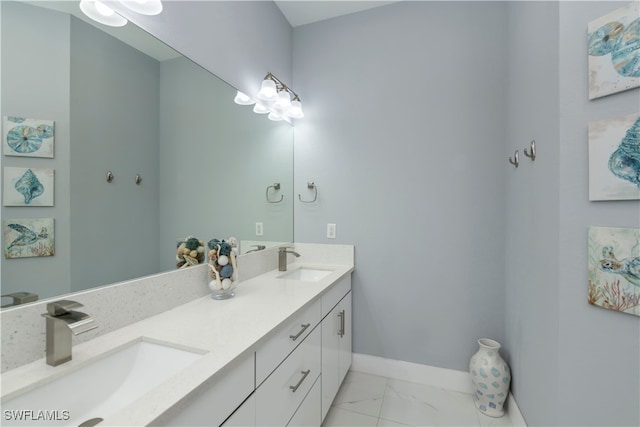 bathroom featuring vanity