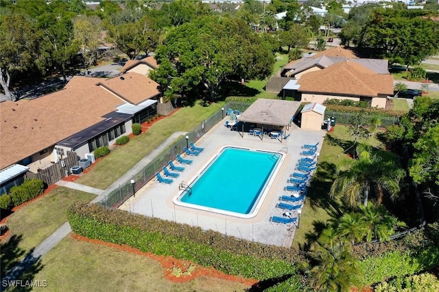 birds eye view of property