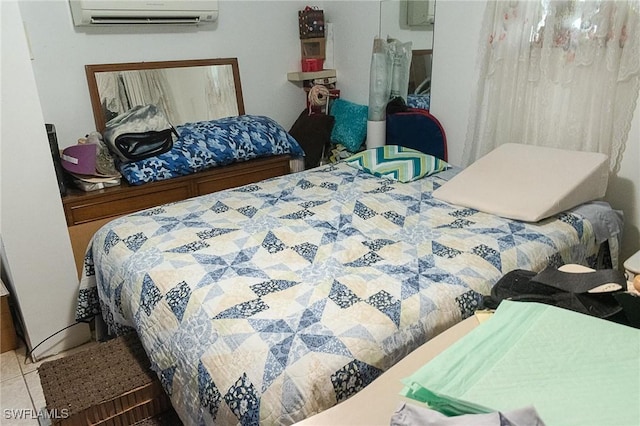 15323 E State Road 78, Okeechobee, FL 34974 - tiled bedroom with a wall unit AC