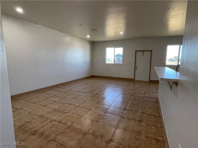 interior space featuring tile patterned floors