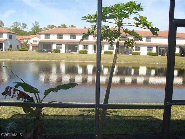 view of water feature