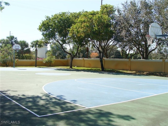 view of sport court