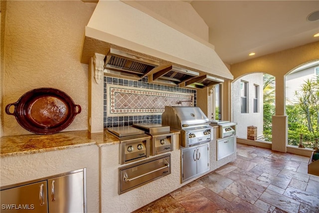 view of patio featuring area for grilling