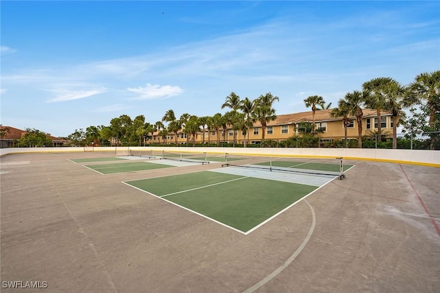 view of sport court