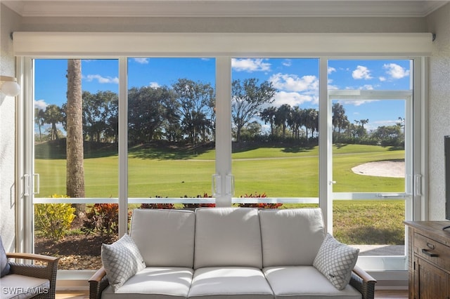 sunroom / solarium featuring plenty of natural light