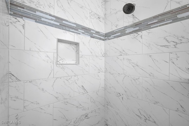 interior details with walk in shower