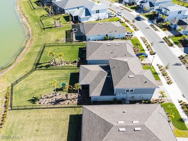 drone / aerial view featuring a residential view