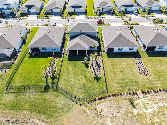 drone / aerial view featuring a residential view