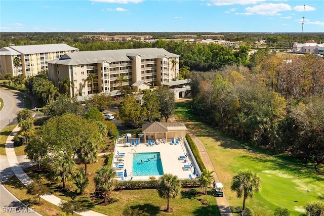 birds eye view of property