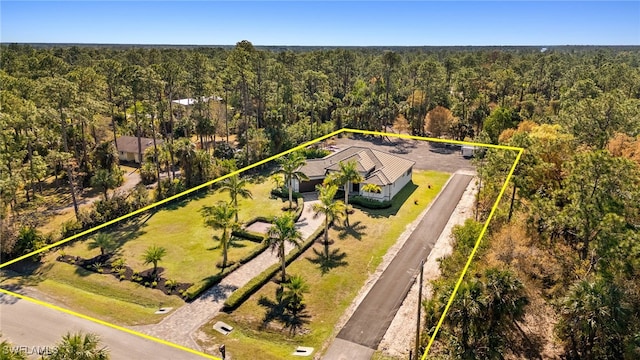 birds eye view of property