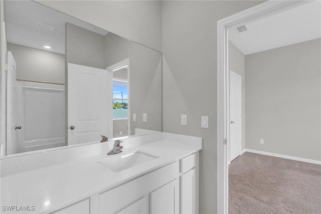 bathroom featuring vanity