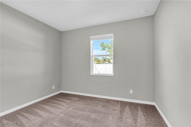 view of carpeted empty room