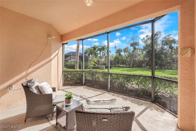 view of sunroom / solarium