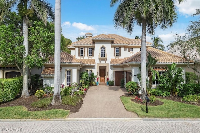 view of mediterranean / spanish house