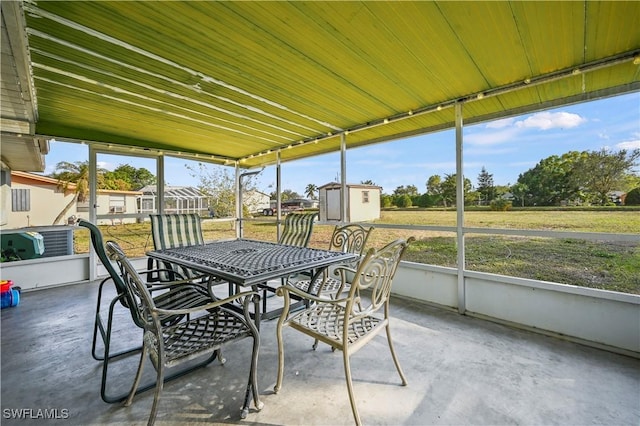 view of sunroom / solarium