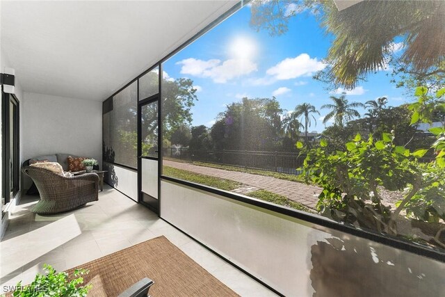 view of sunroom / solarium