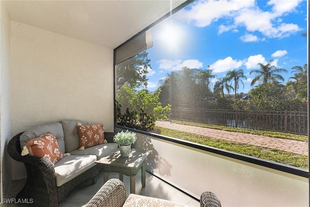 sunroom with a wealth of natural light