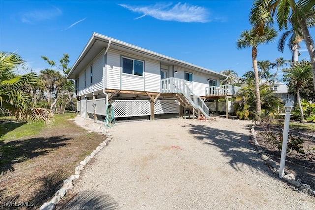 coastal home with a carport