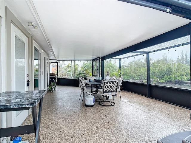 view of sunroom / solarium