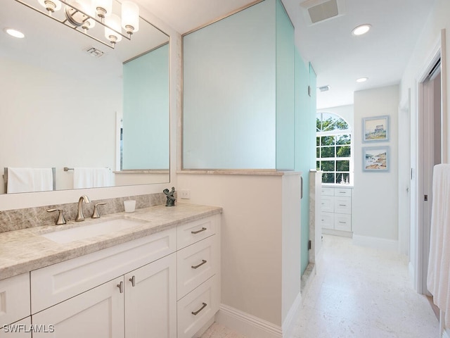 bathroom featuring vanity