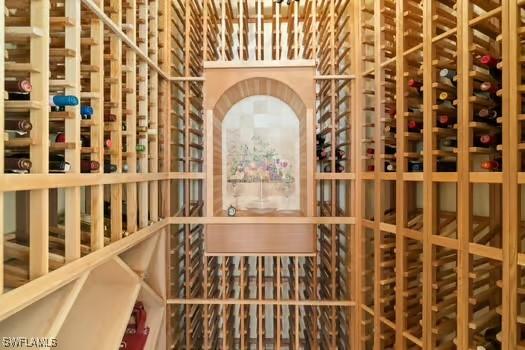 view of wine room