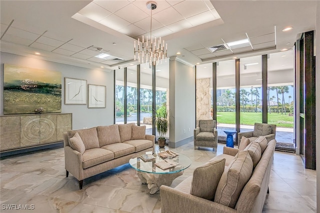 building lobby featuring visible vents