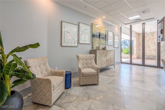 community lobby featuring visible vents