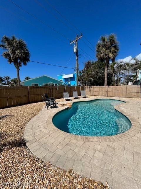 view of pool with a patio area