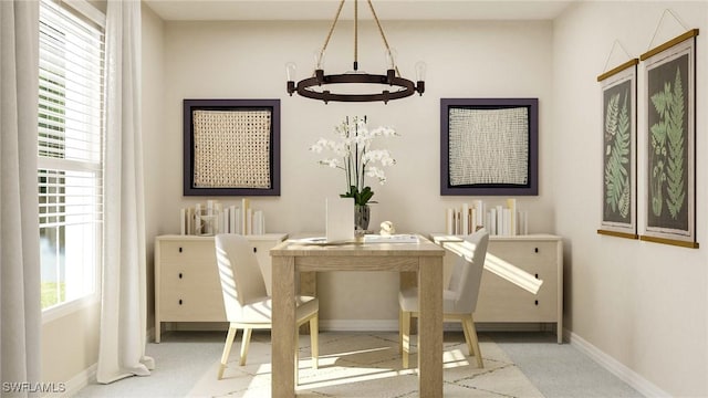 dining room with a wealth of natural light