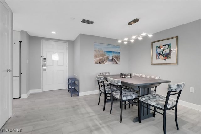 view of dining area