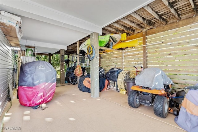 view of storage room