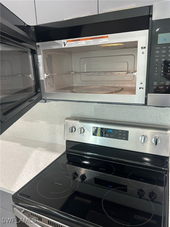 interior details featuring stainless steel appliances