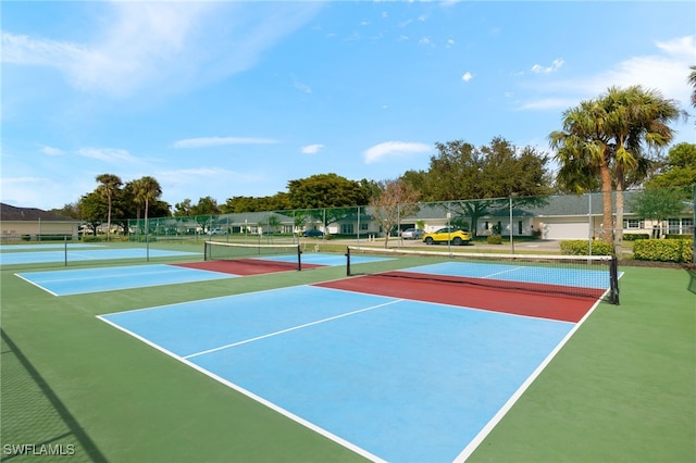 view of tennis court