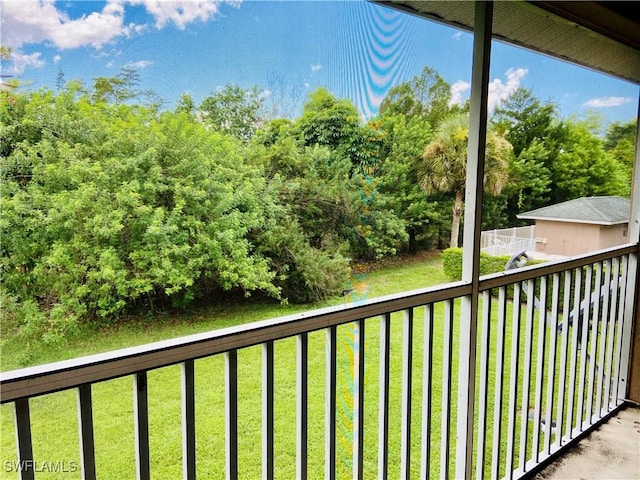 view of balcony