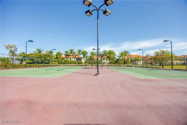 view of sport court