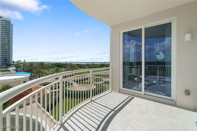 view of balcony