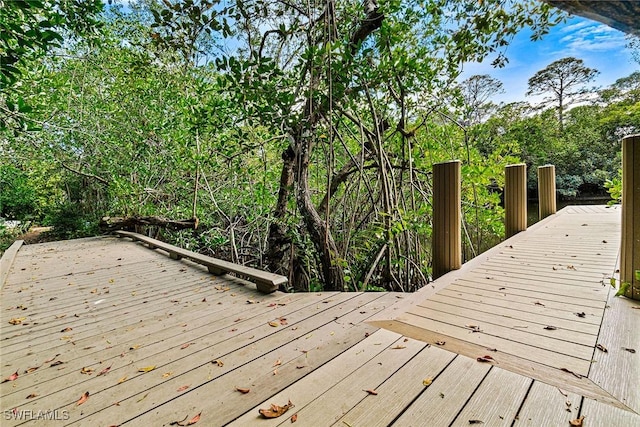 216 Cocohatchee Blvd, Naples, FL 34110 - view of wooden terrace