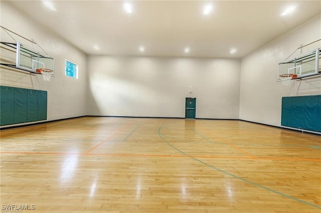 view of sport court