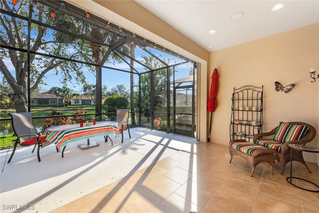 view of sunroom