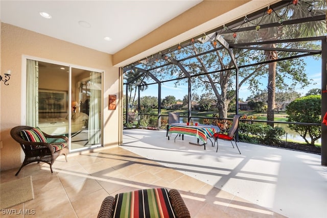 view of sunroom / solarium