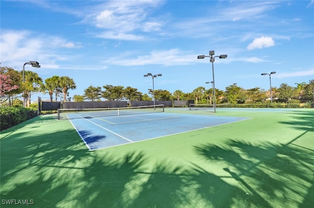 view of tennis court