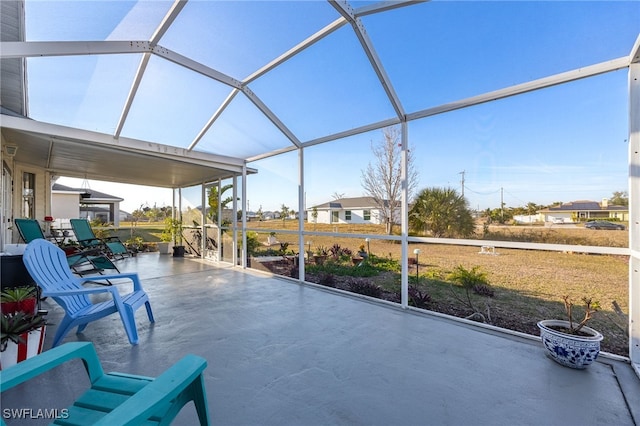 view of sunroom / solarium