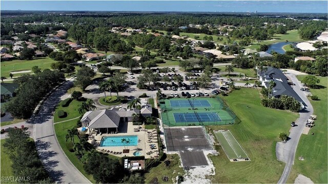 birds eye view of property