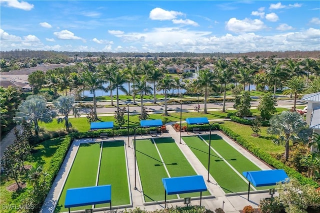 view of property's community featuring a water view