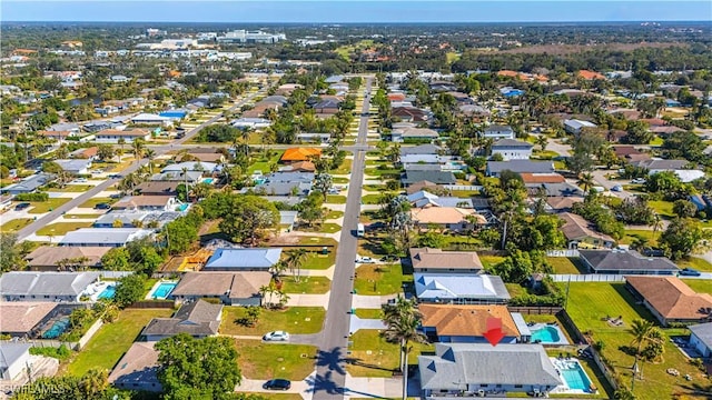 birds eye view of property featuring a residential view